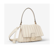 Fendi Mamma Baguette Medium camelia leather shoulder bag