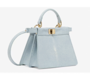 Fendi Peekaboo ISeeU Petite Azul claro handbag compact