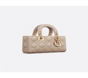 Dior Lady D-Joy Piel Cannage beige handbag small