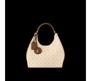 Louis Vuitton Carmel Hobo Bag in Mahina Leather Perforated Monogram