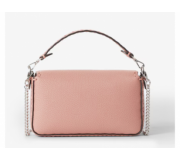 Fendi Baguette Mini Pink Leather Compact Shoulder Bag