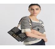 Dior Oblique 30 Montaigneen blue jacquard bag by Dior