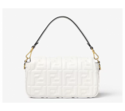 Fendi Baguette bag in white leather medium size