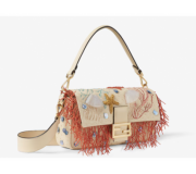 Fendi Baguette trenzado bordado Sea Garden iconic medium handbag