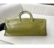 Hermes Birkin 35 Verde cocodrilo with Palladium Hardware