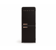 CREATE FRIDGE RETRO COMBI Black 200 cm tall refrigerator