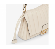 Fendi Mamma Baguette Medium camelia leather shoulder bag