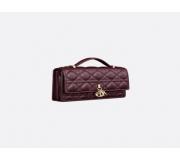 My Dior Piel Cannage ciruela leather mini bag