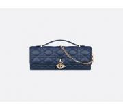 My Dior Piel Cannage Ocean Blue Mini Bag