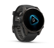 Garmin fēnix 8 AMOLED Sapphire · 43 mm · Bluetooth/GPS/Wi-Fi · Black · Black silicone band · One size