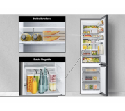 Samsung Bespoke Smart RB38C7B6AS9EF Combi Refrigerator Stainless Steel Finish