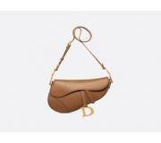 Dior Soft Saddle Calfskin Vintage Camel Leather Handbag