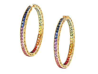 Dolce Gabbana 18kt sapphire rainbow