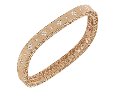 Princess pulsera de oro rosa y diamantes