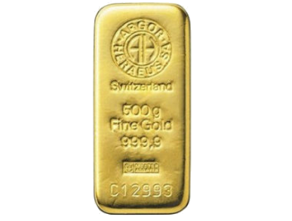 Gold Ingot 500 grams Argor-Heraeus