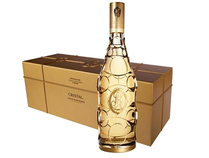 Louis Roederer Cristal Médaillon Or 24 Carats Edition Limitée Jeroboam 2002