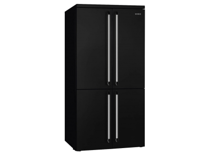 Smeg Americano Fq960bl6 Four-Door Refrigerator Black 187cm Total No Frost