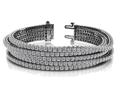 Diamond Bracelet - White Gold