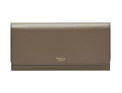 Mulberry Continental Wallet Solid Grey