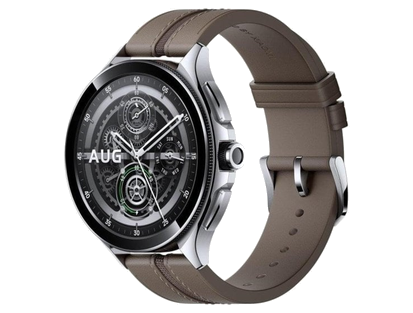 Xiaomi Watch 2 Pro Bluetooth серебристый / ремешок кожа коричневый