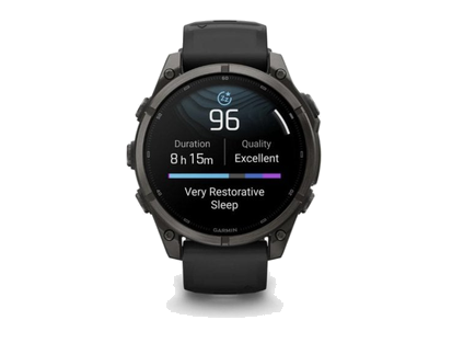 Garmin fēnix 9 · 47 mm · Bluetooth/GPS/Wi-Fi · Carbon grey titanium · Grey silicone band · One size