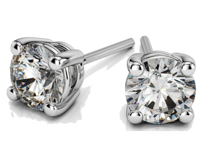 Earrings In white gold and diamonds